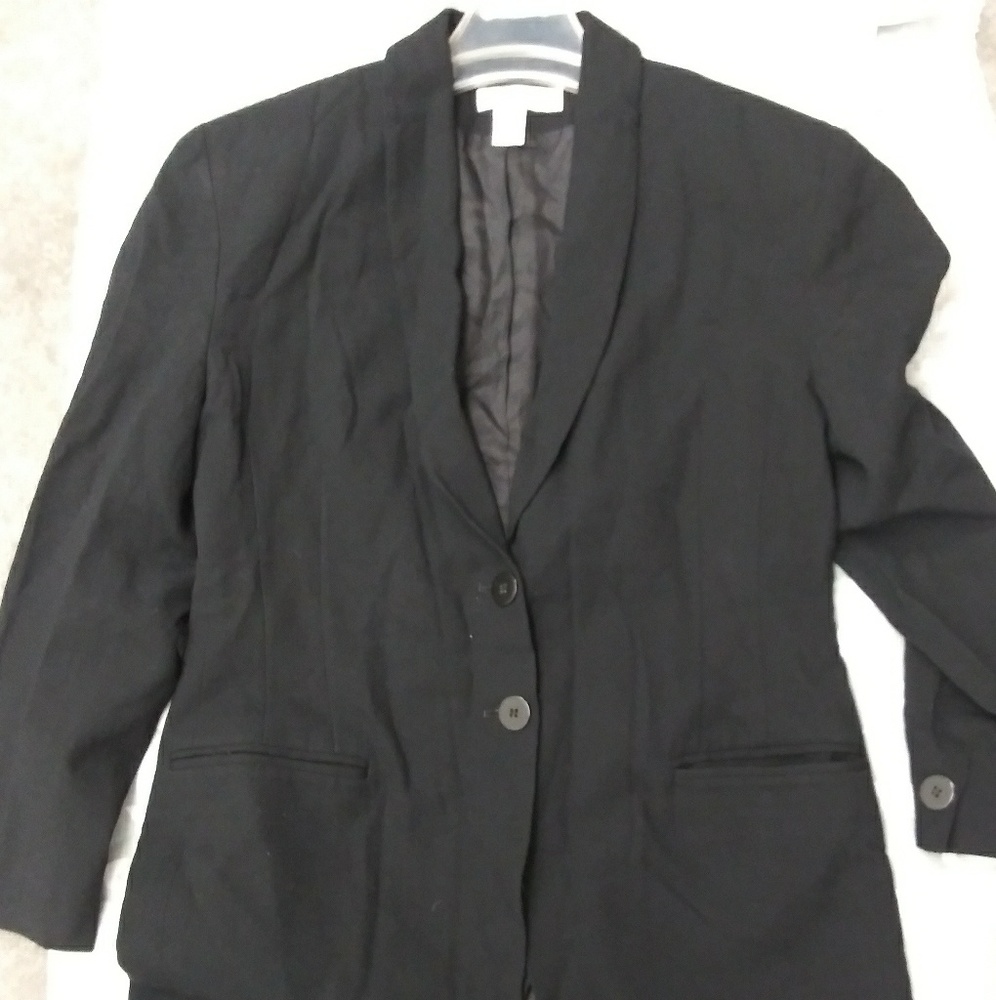 Ann Taylor black wool blazer